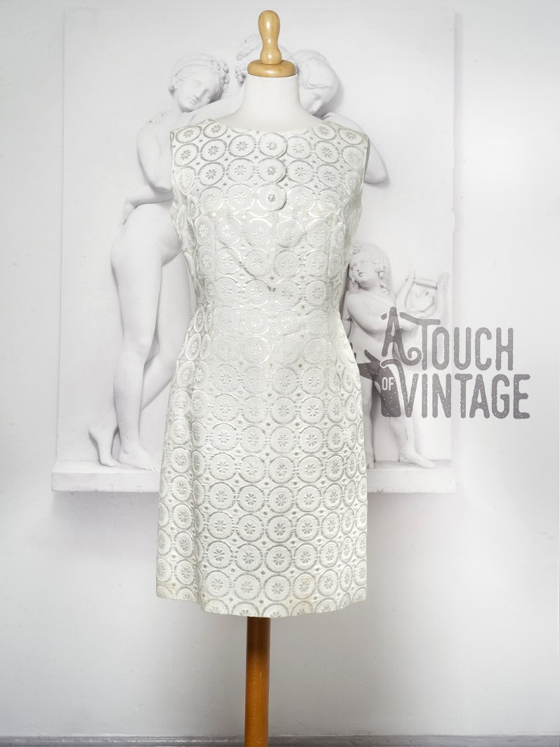 1960'er Hvid cocktail kjole Kjoler - Touch of Vintage