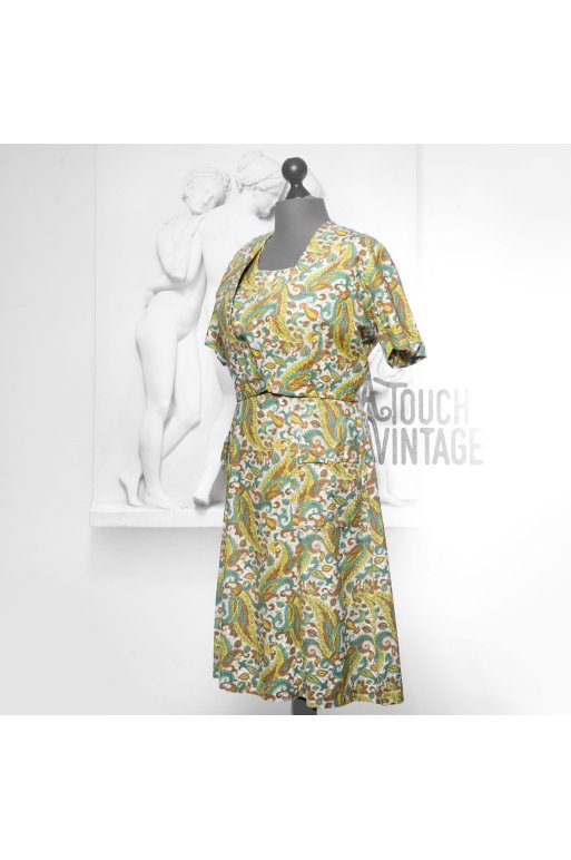 Fremskynde knus spurv 1950'er kjole med bolero - Kjoler - A Touch of Vintage
